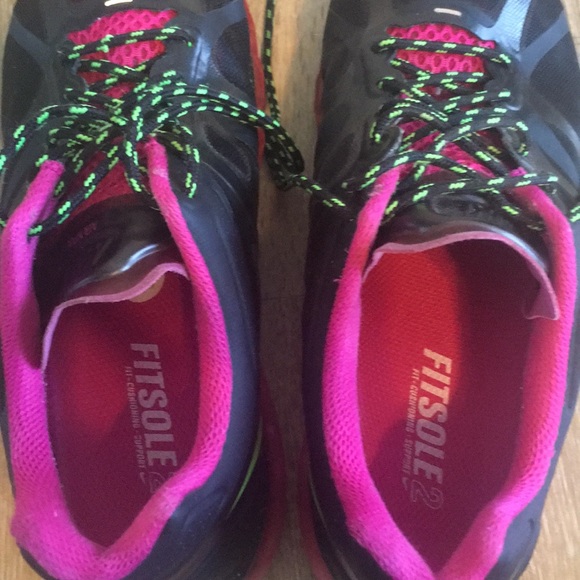 Nike Air Max Pink Black Green Women's Size 8 - Picture 3 of 5